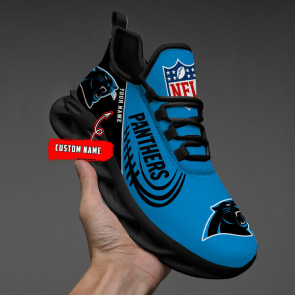 Carolina Panthers Shoes Custom Max Soul Shoes V06