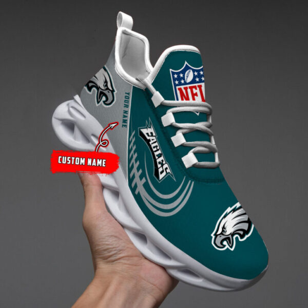 Philadelphia Eagles Fashion Custom Name Shoes V06