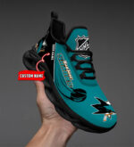 San Jose Sharks-Personalized NHL New Max Soul Shoes-SP10032324ID02
