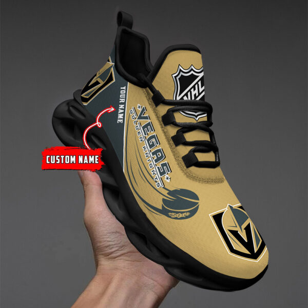 Vegas Golden Knights-Personalized NHL New Max Soul Shoes-SP10032329ID02