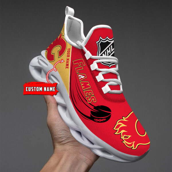 Calgary Flames-Personalized NHL New Max Soul Shoes-SP10032305ID02