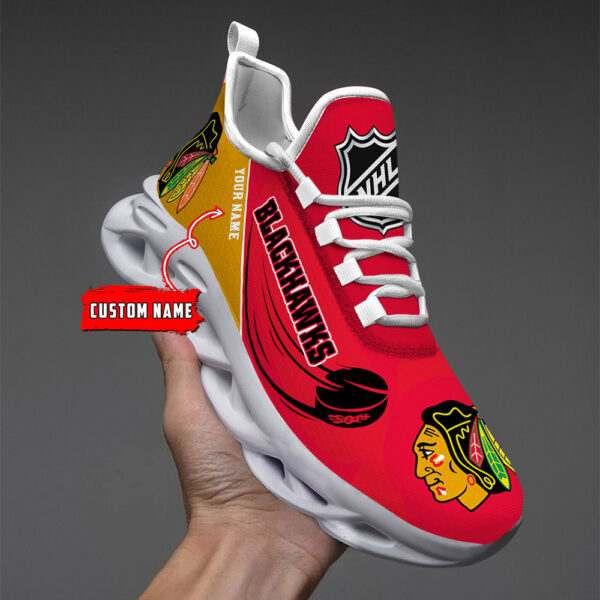 Chicago Blackhawks-Personalized NHL New Max Soul Shoes-SP10032307ID02