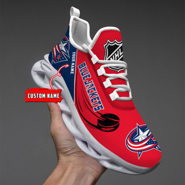 Columbus Blue Jackets-Personalized NHL New Max Soul Shoes-SP10032309ID02