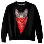 Gangsta Cat Crewneck