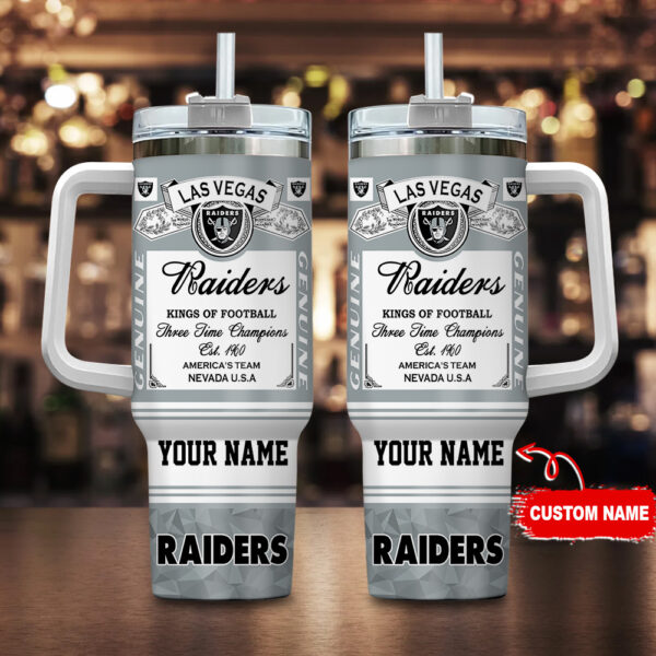 Las Vegas Raiders-NFL Kings of Football Personalized Tumbler 40Oz-SP02012417ID06DS02
