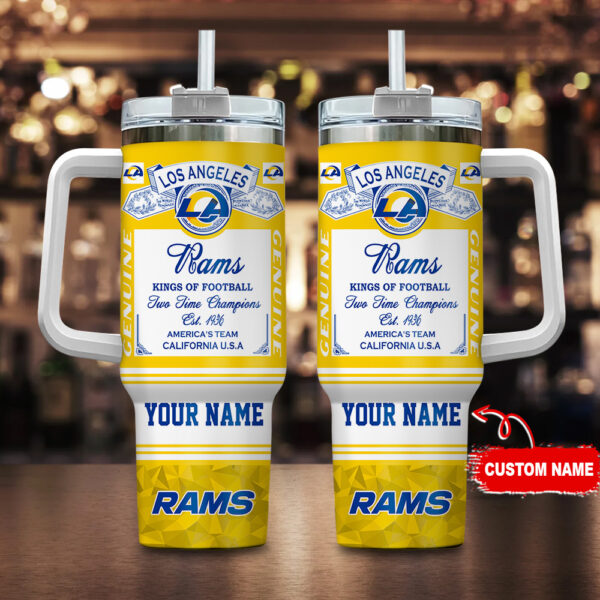 Los Angeles Rams-NFL Kings of Football Personalized Tumbler 40Oz-SP02012419ID06DS02
