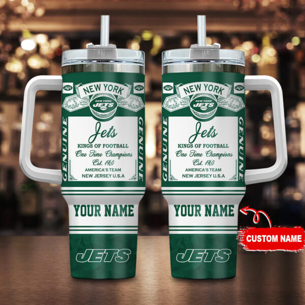 New York Jets-NFL Kings of Football Personalized Tumbler 40Oz-SP02012425ID06DS02
