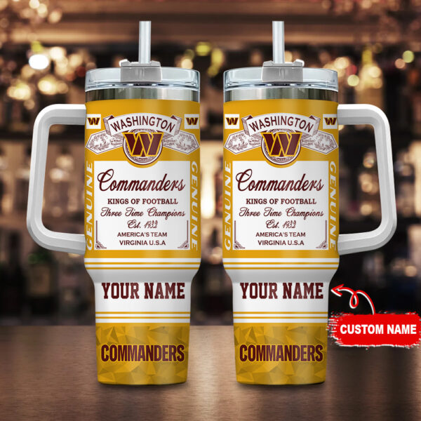 Washington Commanders-NFL Kings of Football Personalized Tumbler 40Oz-SP02012432ID06DS02