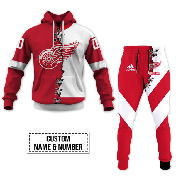 Detroit Red Wings-Personalized NHL Mix Jersey Hoodie Set OFF 40%
