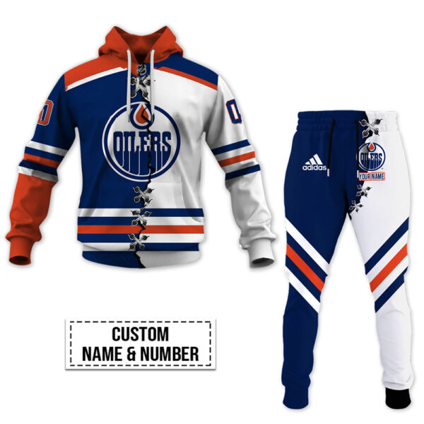 Edmonton Oilers-Personalized NHL Mix Jersey Hoodie Set OFF 40%