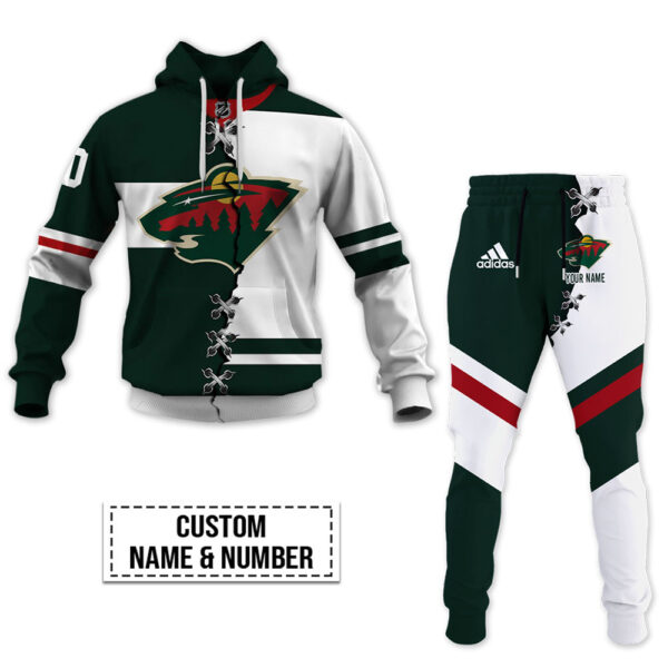 Minnesota Wild-Personalized NHL Mix Jersey Hoodie Set OFF 40%
