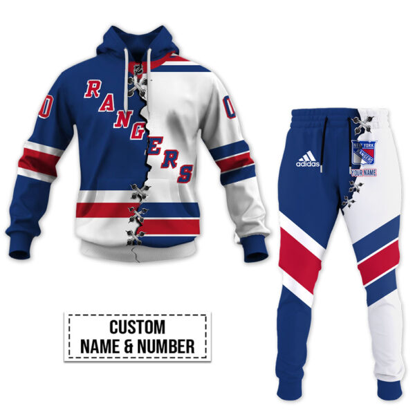 New York Rangers-Personalized NHL Mix Jersey Hoodie Set OFF 40%