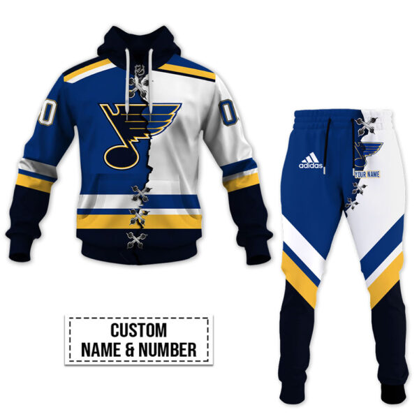 St . Louis Blues-Personalized NHL Mix Jersey Hoodie Set OFF 40%