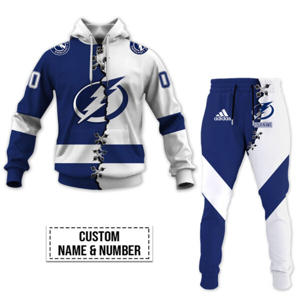 Tampa Bay Lightning-Personalized NHL Mix Jersey Hoodie Set OFF 40%