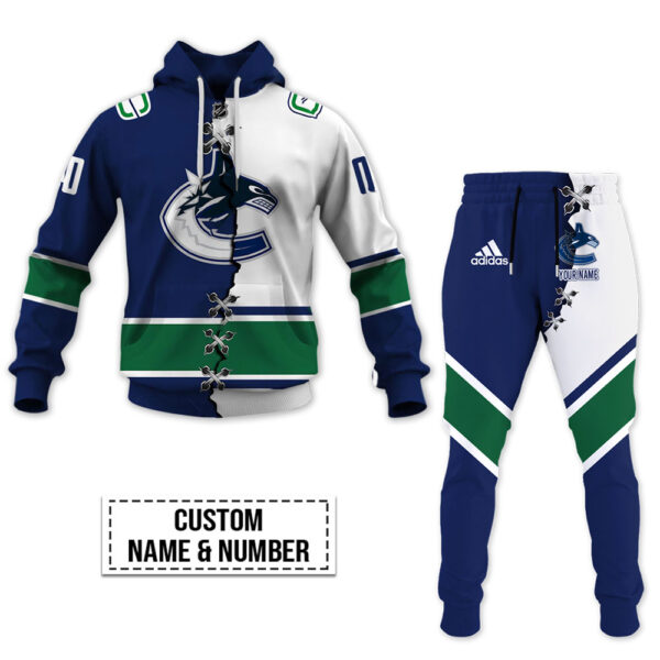 Vancouver Canucks-Personalized NHL Mix Jersey Hoodie Set OFF 40%