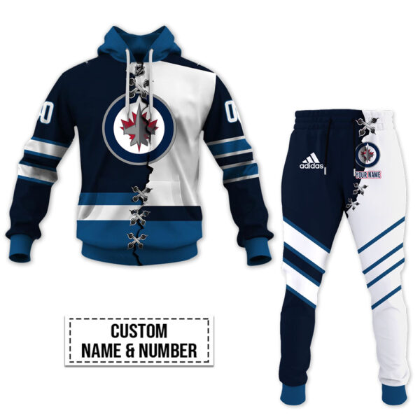 Winnipeg Jets-Personalized NHL Mix Jersey Hoodie Set OFF 40%