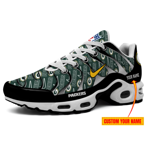 Green Bay Packers-NFL Pattern Swoosh Personalized H56 Shoes-SP16112312ID02DS08