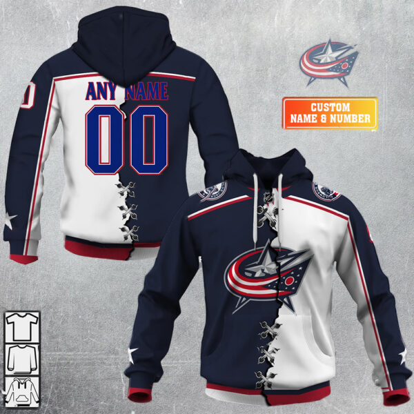 Columbus Blue Jackets-Personalized NHL Mix Jersey