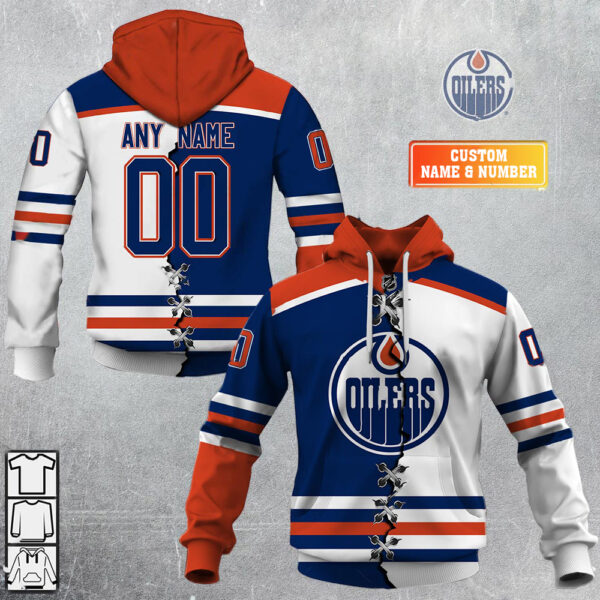 Edmonton Oilers-Personalized NHL Mix Jersey