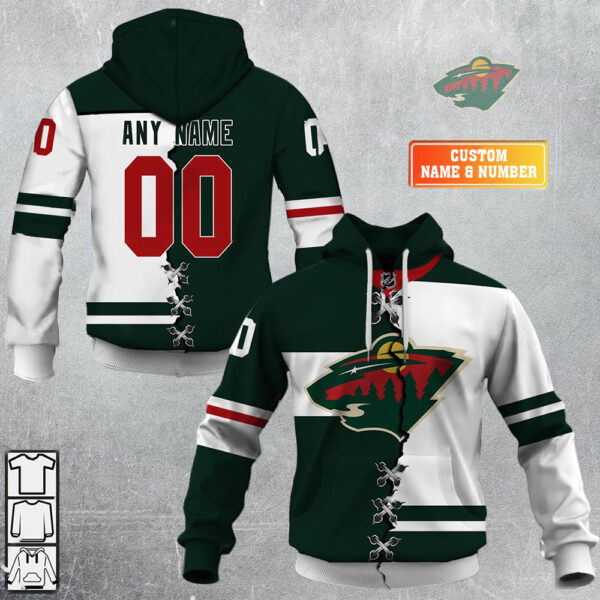 Minnesota Wild-Personalized NHL Mix Jersey