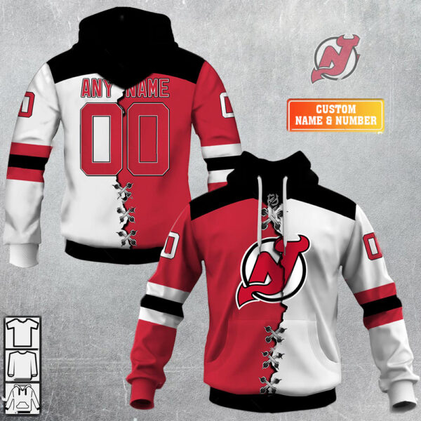 New Jersey Devils-Personalized NHL Mix Jersey