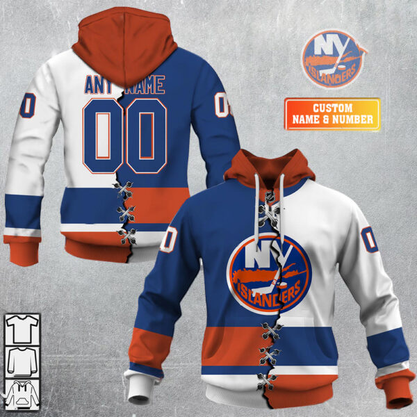 New York Islanders-Personalized NHL Mix Jersey