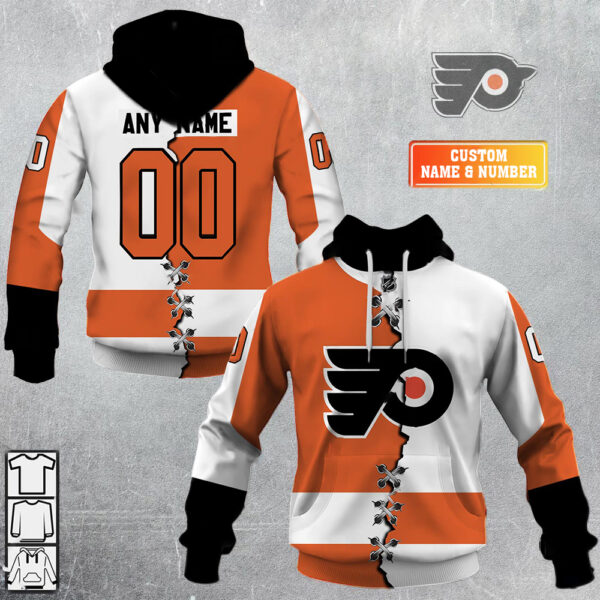Philadelphia Flyers-Personalized NHL Mix Jersey