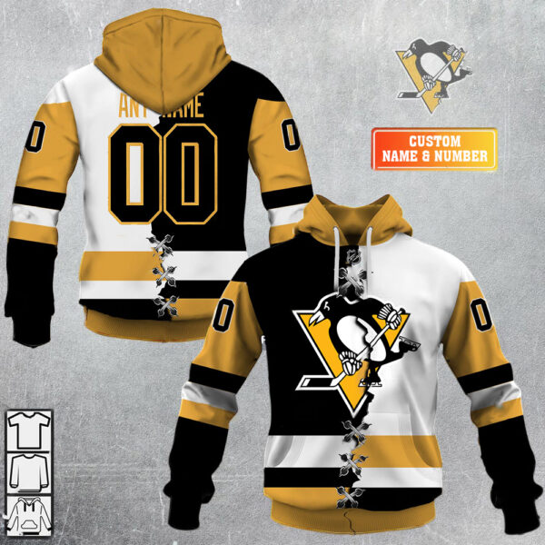 Pittsburgh Penguins-Personalized NHL Mix Jersey