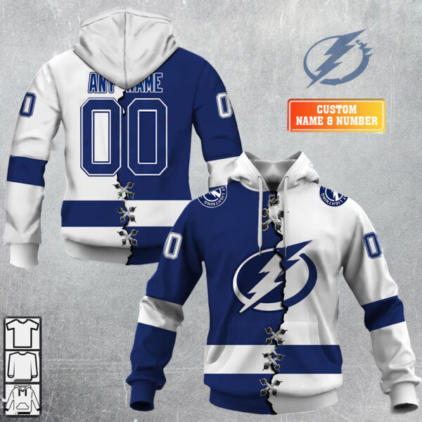 Tampa Bay Lightning-Personalized NHL Mix Jersey