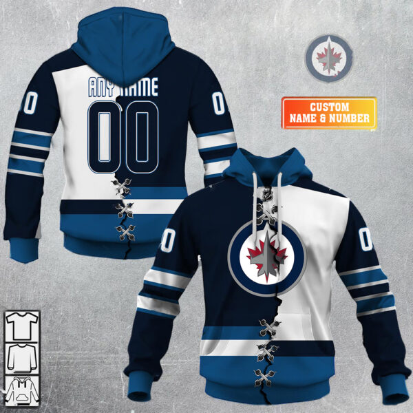 Winnipeg Jets-Personalized NHL Mix Jersey