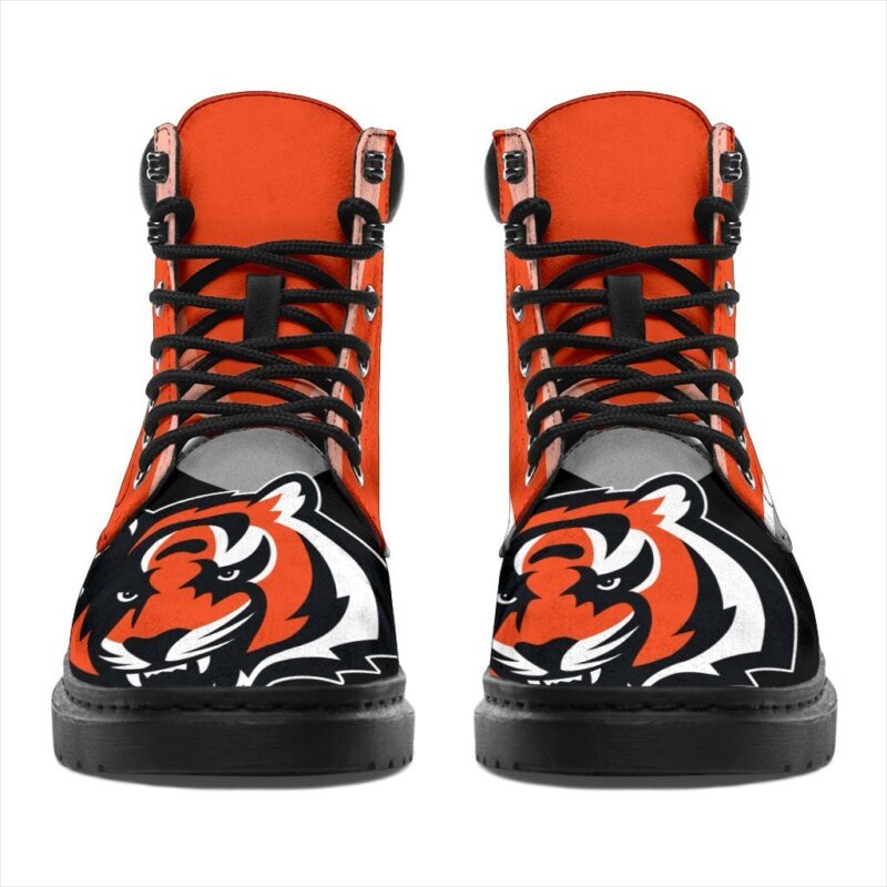 Cincinnati Bengals All Season Boots | Casual Shoes | Vegan Leather Custom Boot Shoes TB135