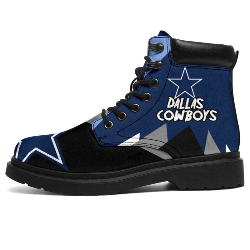 Dallas Cowboys All Season Boots | Casual Shoes | Vegan Leather Custom Boot Shoes TB136