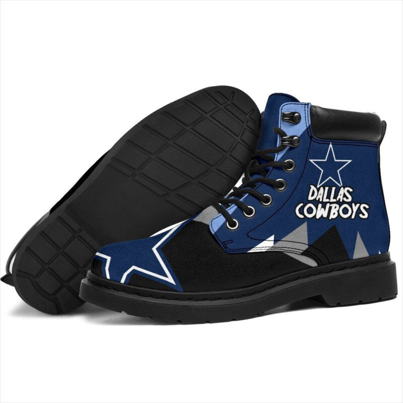 Dallas Cowboys All Season Boots | Casual Shoes | Vegan Leather Custom Boot Shoes TB136