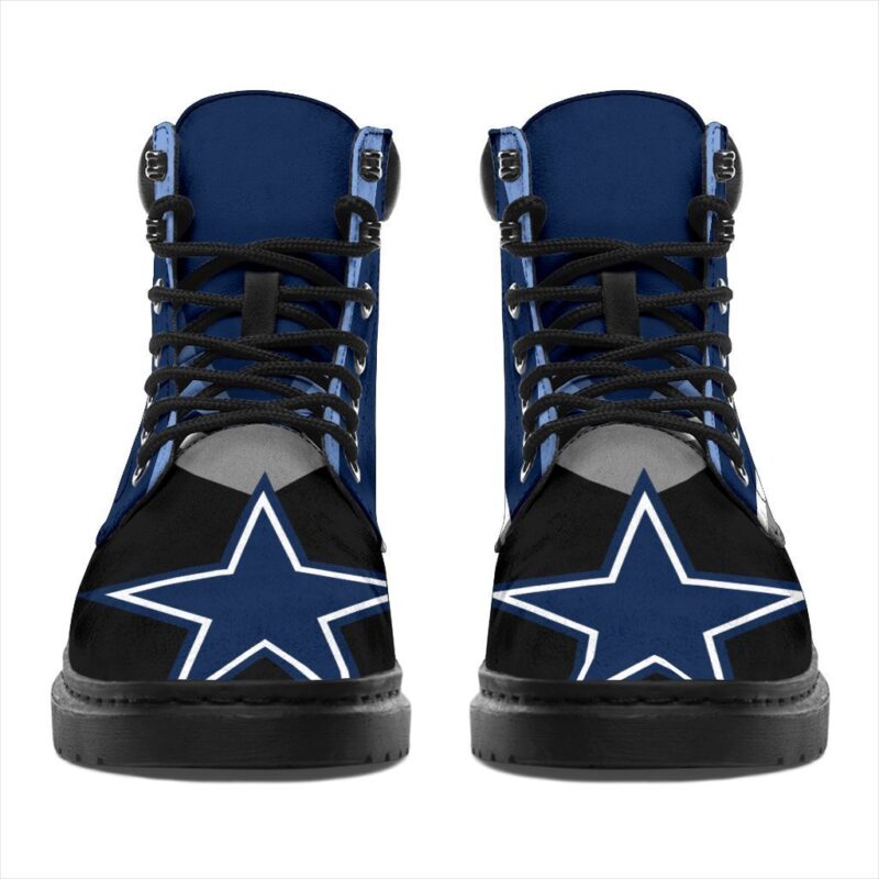 Dallas Cowboys All Season Boots | Casual Shoes | Vegan Leather Custom Boot Shoes TB136