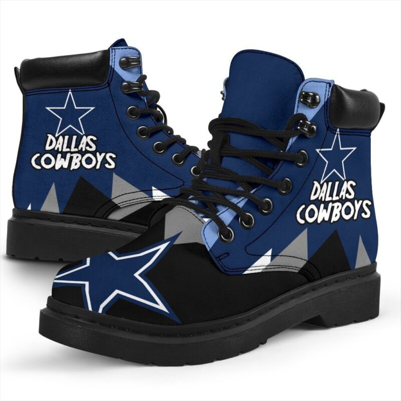 Dallas Cowboys All Season Boots | Casual Shoes | Vegan Leather Custom Boot Shoes TB136