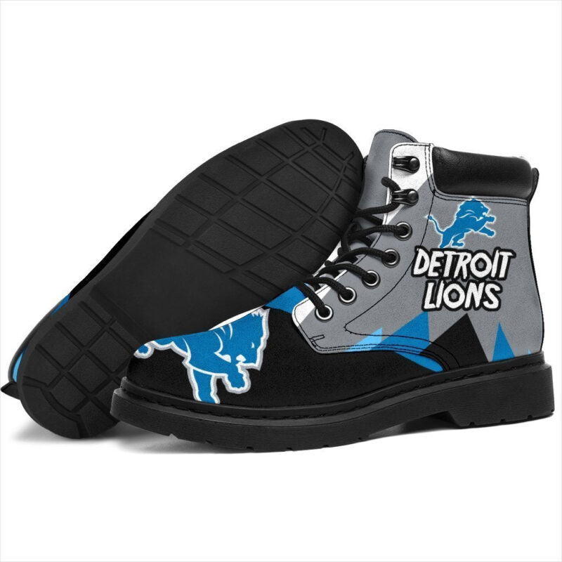 Detroit Lions All Season Boots | Casual Shoes | Vegan Leather Custom Boot Shoes TB139