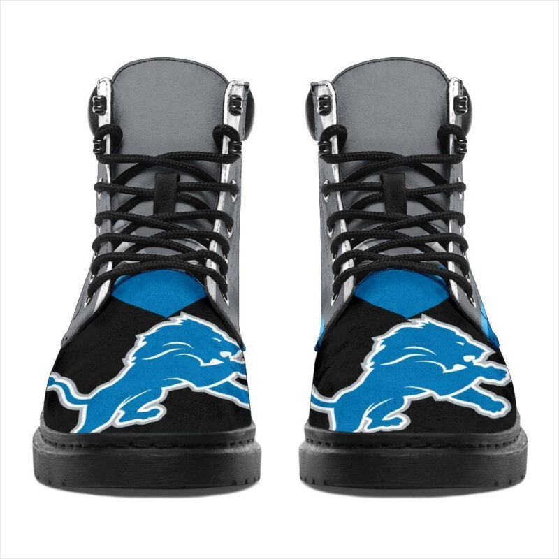 Detroit Lions All Season Boots | Casual Shoes | Vegan Leather Custom Boot Shoes TB139