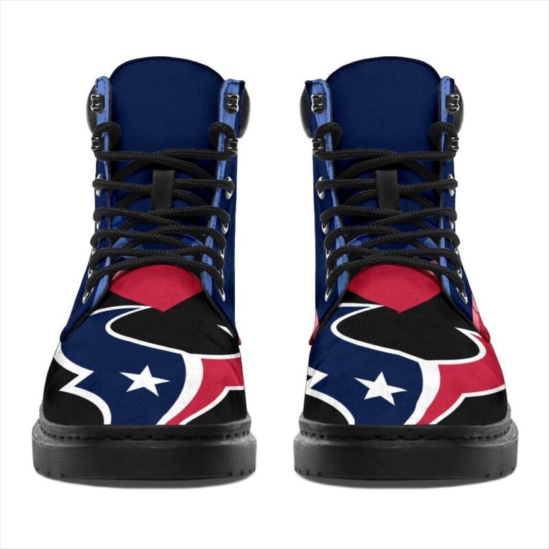 Houston Texans All Season Boots | Casual Shoes | Vegan Leather Custom Boot Shoes TB144