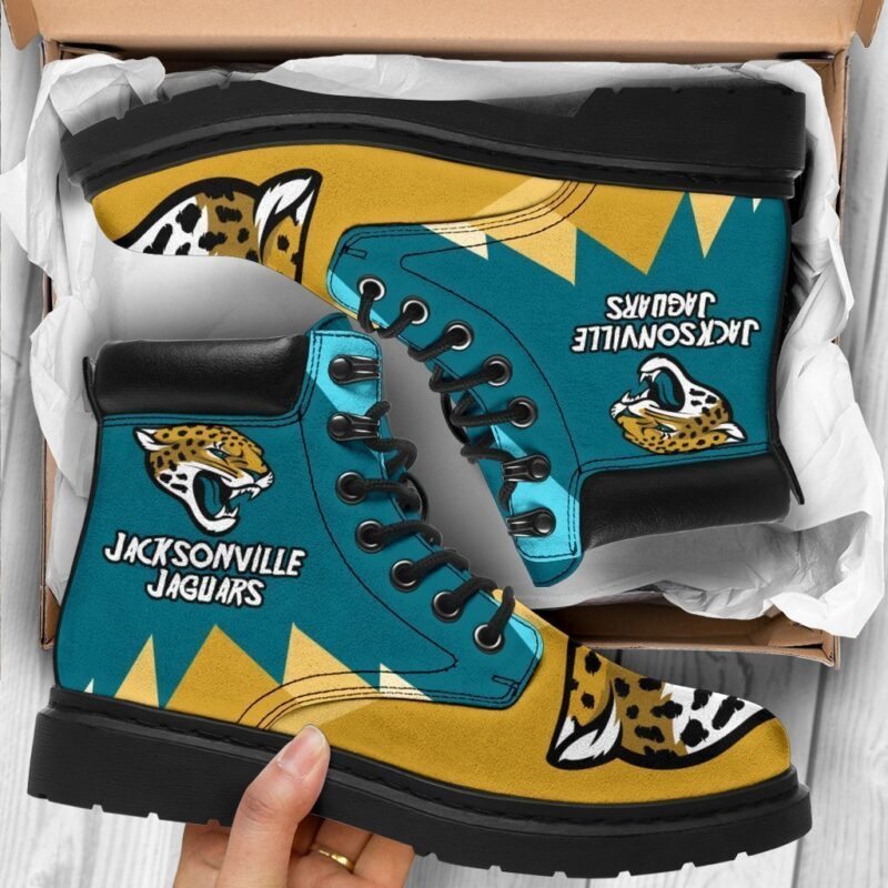 Jacksonville Jaguars All Season Boots | Casual Shoes | Vegan Leather Custom Boot Shoes TB142