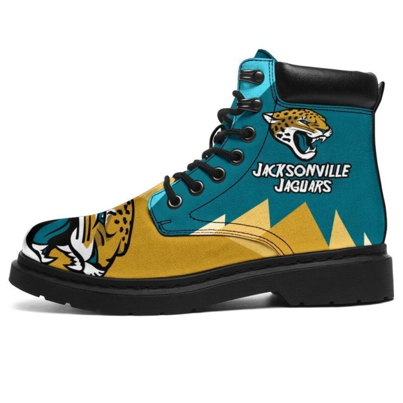 Jacksonville Jaguars All Season Boots | Casual Shoes | Vegan Leather Custom Boot Shoes TB142