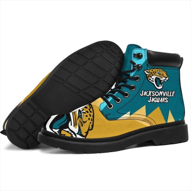 Jacksonville Jaguars All Season Boots | Casual Shoes | Vegan Leather Custom Boot Shoes TB142