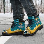 Jacksonville Jaguars All Season Boots | Casual Shoes | Vegan Leather Custom Boot Shoes TB142