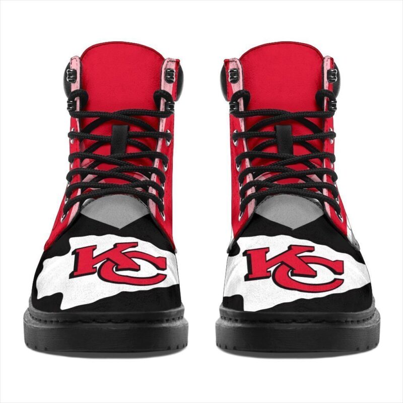 Kansas City Chiefs All Season Boots | Casual Shoes | Vegan Leather Custom Boot Shoes TB132