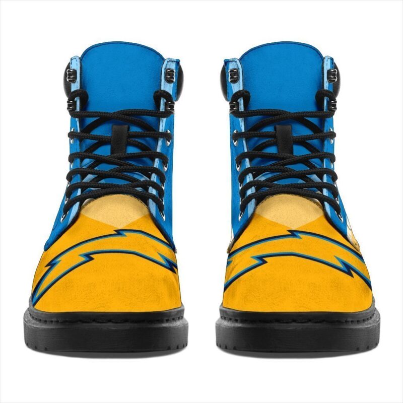 Los Angeles Chargers All Season Boots | Casual Shoes | Vegan Leather Custom Boot Shoes TB133