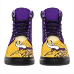 Minnesota Virkings All Season Boots | Casual Shoes | Vegan Leather Custom Boot Shoes TB145