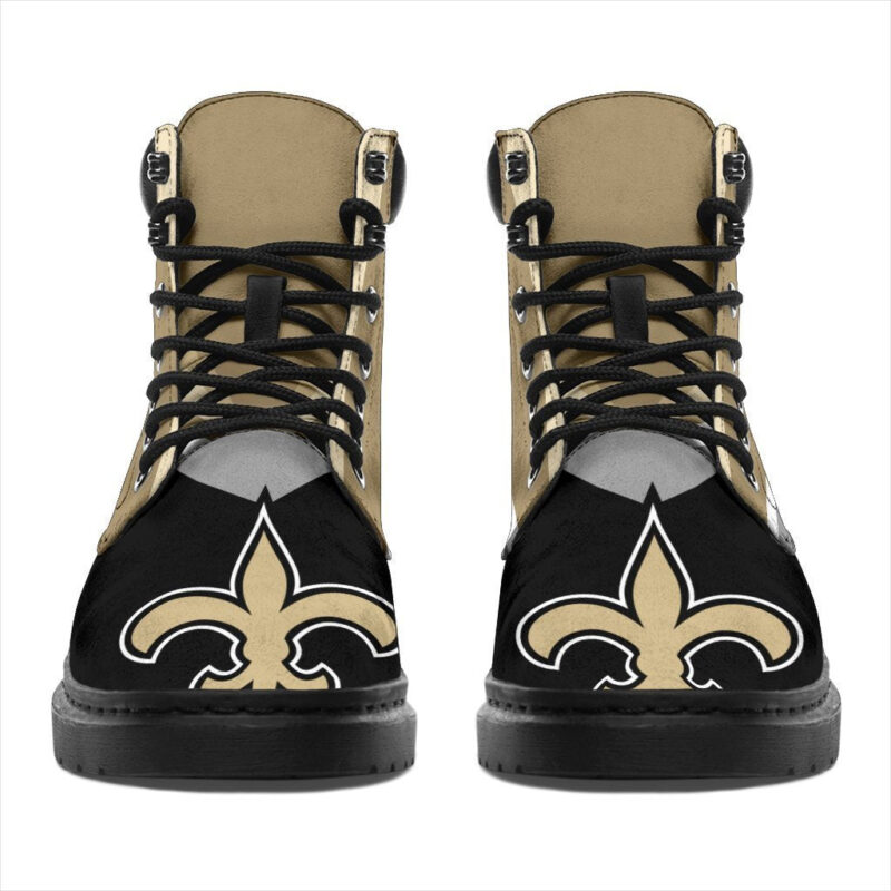 New Orleans Saints All Season Boots | Casual Shoes | Vegan Leather Custom Boot Shoes TB134