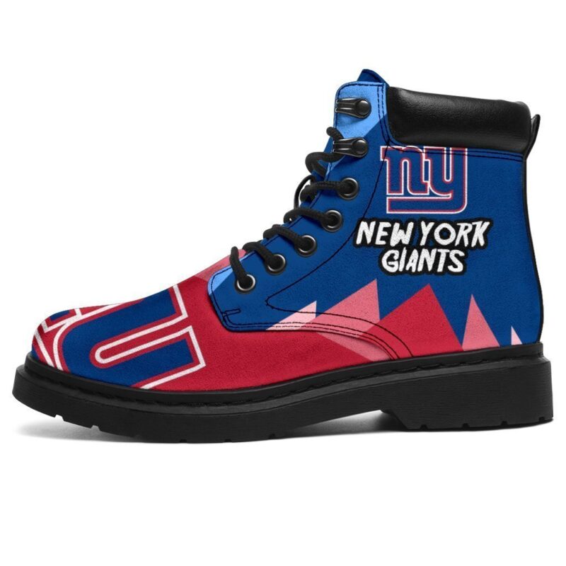 New York Giants All Season Boots | Casual Shoes | Vegan Leather Custom Boot Shoes TB131