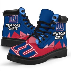 New York Giants All Season Boots | Casual Shoes | Vegan Leather Custom Boot Shoes TB131