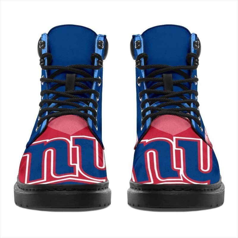 New York Giants All Season Boots | Casual Shoes | Vegan Leather Custom Boot Shoes TB131