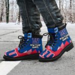 New York Giants All Season Boots | Casual Shoes | Vegan Leather Custom Boot Shoes TB131